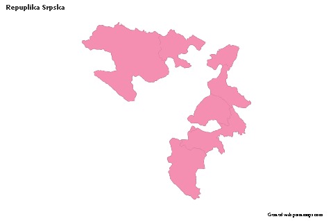 Sample Maps for Repuplika Srpska (pink,outline)