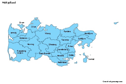 Mapas de muestra para Midtjylland (azul)