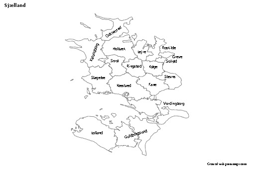 Sample Maps for Sjælland (black-white)