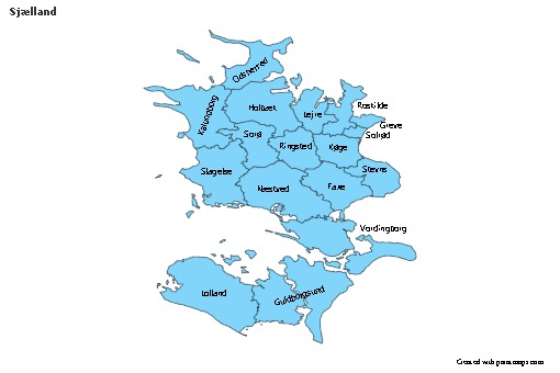 Sample Maps for Sjælland (blue)