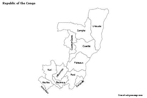 Sample Maps for Republic of the Congo (black-white)