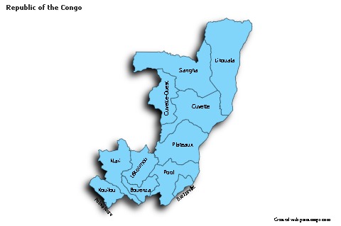 Sample Maps for Republic of the Congo (blue,shadowy)