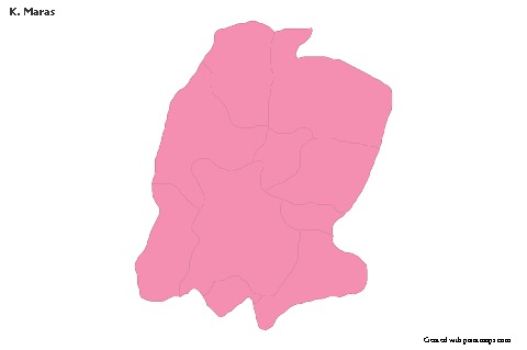 K. Maras için Örnek Haritalar (pembe,anahat)