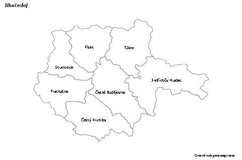 Sample Maps for Jihočeský (black-white)