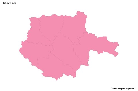 Sample Maps for Jihočeský (pink,outline)