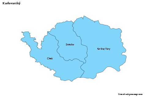 Mapas de muestra para Karlovarský (azul)