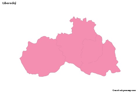 Sample Maps for Liberecký (pink,outline)