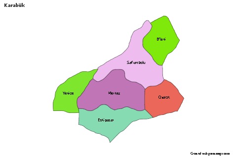 Sample Maps for Karabük (colored)