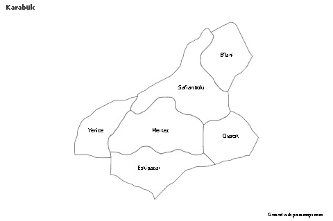 Sample Maps for Karabük (black-white)