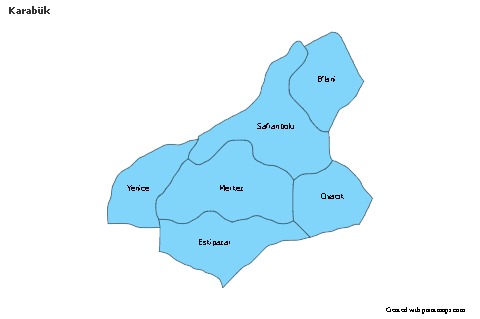 Sample Maps for Karabük (blue)