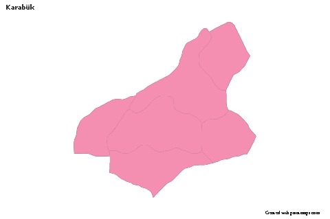 Sample Maps for Karabük (pink,outline)