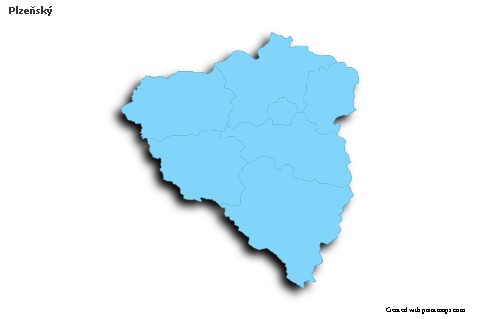 Sample Maps for Plzeňský (blue,outline,shadowy)