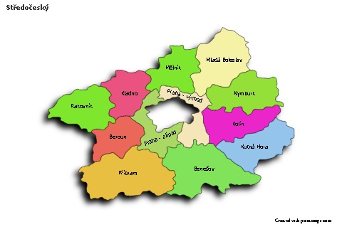 Contoh Peta untuk Středočeský (berwarna,bayangan)