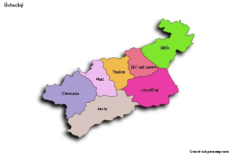 Sample Maps for Ústecký (colored,shadowy)