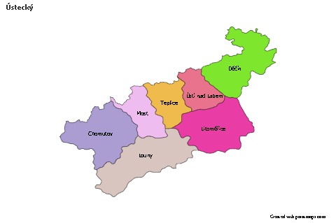 Sample Maps for Ústecký (colored)