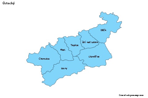 Sample Maps for Ústecký (blue)