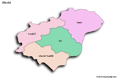 Sample Maps for Zlínský (colored,shadowy)