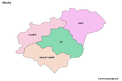 Sample Maps for Zlínský (colored)