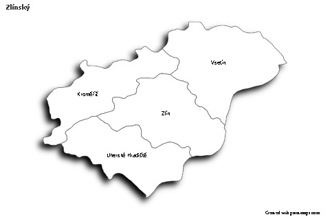 Sample Maps for Zlínský (black-white,shadowy)