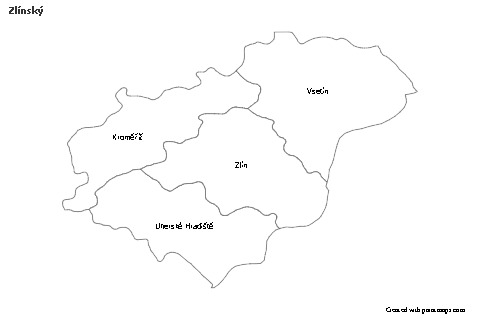 Sample Maps for Zlínský (black-white)