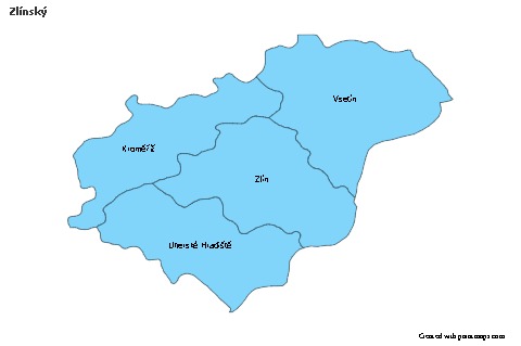 Sample Maps for Zlínský (blue)