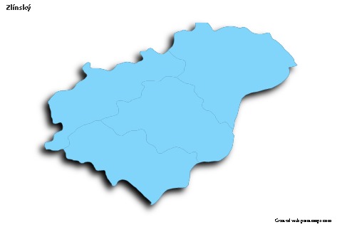 Sample Maps for Zlínský (blue,outline,shadowy)