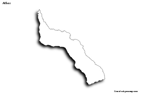 Contoh Peta untuk Athos (hitam-putih,bayangan)