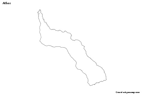 Contoh Peta untuk Athos (hitam-putih)
