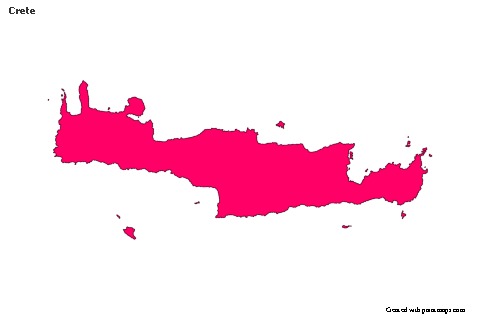 Contoh Peta untuk Crete (berwarna)