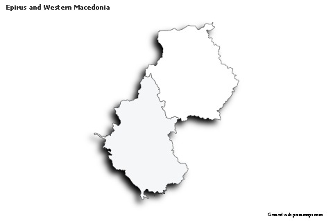 Contoh Peta untuk Epirus and Western Macedonia (hitam-putih,bayangan)