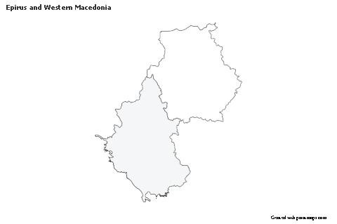 Contoh Peta untuk Epirus and Western Macedonia (hitam-putih)