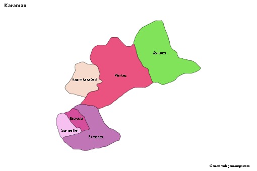 Sample Maps for Karaman (colored)