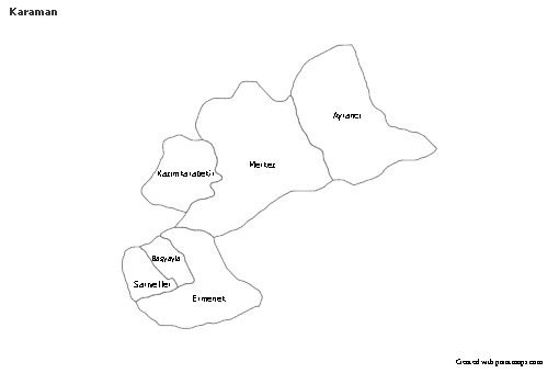 Sample Maps for Karaman (black-white)