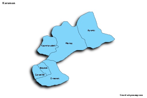 Sample Maps for Karaman (blue,shadowy)