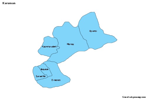 Sample Maps for Karaman (blue)