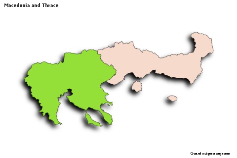 Macedonia and Thrace için Örnek Haritalar (renkli,gölgeli)