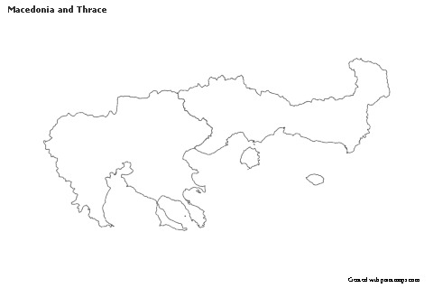 Macedonia and Thrace için Örnek Haritalar (siyah-beyaz)