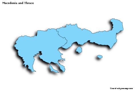 Macedonia and Thrace için Örnek Haritalar (mavi,gölgeli)