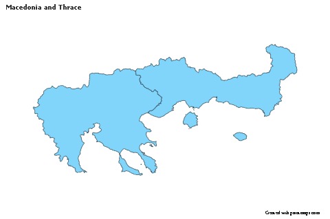 Macedonia and Thrace için Örnek Haritalar (mavi)