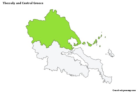 Sample Maps for Thessaly and Central Greece (colored)