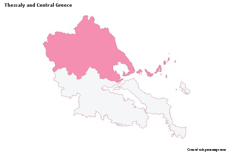 Sample Maps for Thessaly and Central Greece (pink,outline)