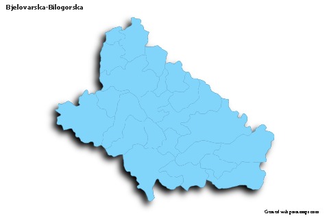 Sample Maps for Bjelovarska-Bilogorska (blue,outline,shadowy)