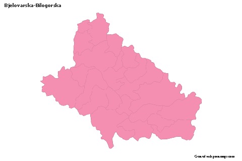Sample Maps for Bjelovarska-Bilogorska (pink,outline)