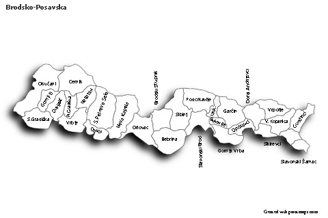 Contoh Peta untuk Brodsko-Posavska (hitam-putih,bayangan)