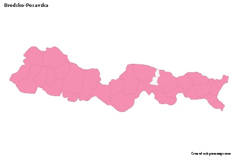 Contoh Peta untuk Brodsko-Posavska (merah jambu,garis besar)