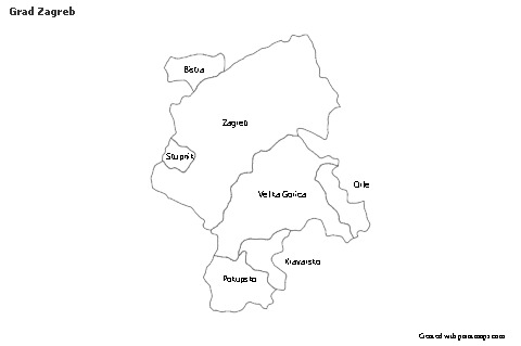 Sample Maps for Grad Zagreb (black-white)