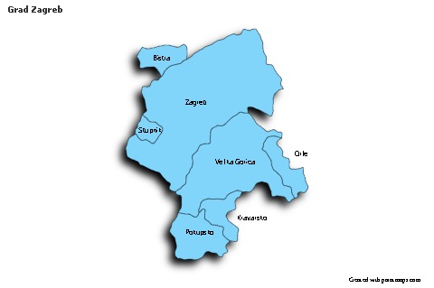 Sample Maps for Grad Zagreb (blue,shadowy)