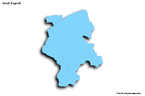 Sample Maps for Grad Zagreb (blue,outline,shadowy)