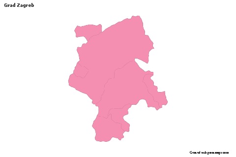 Sample Maps for Grad Zagreb (pink,outline)