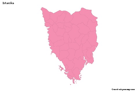 Istarska için Örnek Haritalar (pembe,anahat)